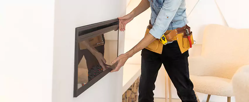 Metal Fireplace Installation in Pleasant Prairie, Wisconsin