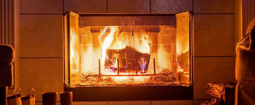 Mendota Hearth Landscape Fireplace Installation in Pleasant Prairie, Wisconsin